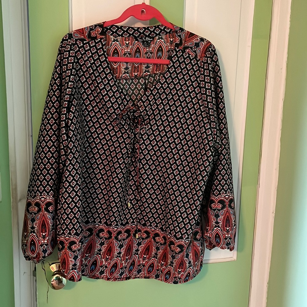 Brand, new floral peasant top